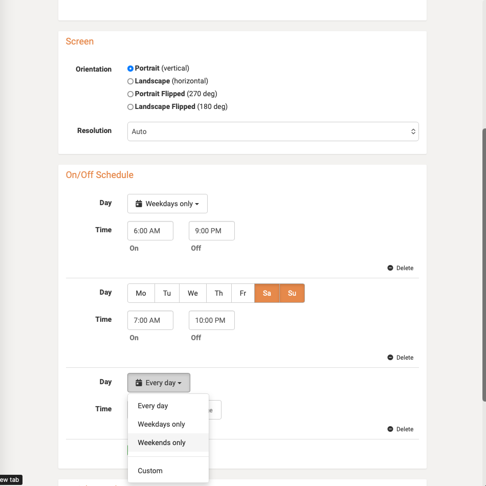 DAKboard Display Scheduling